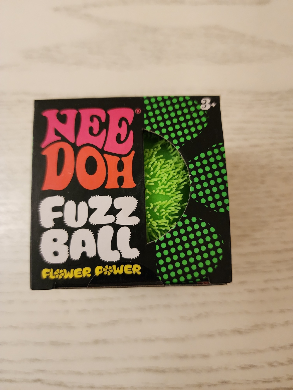 Authentic Needoh Fuzz Ball - Green